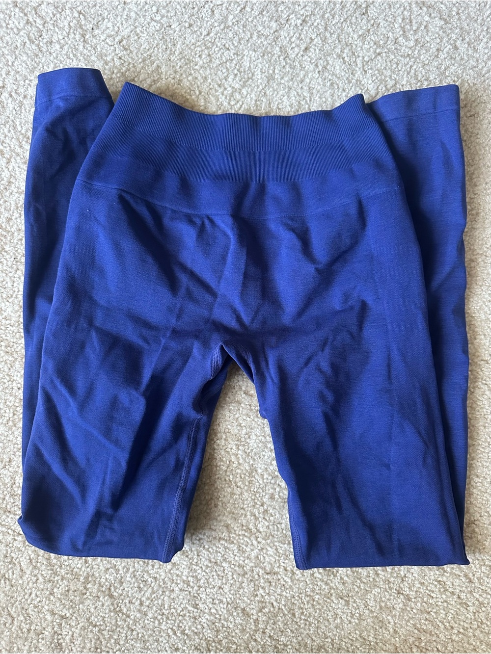 Alphalete Amplify Blue Seamless Performance Leggings - Picture 2 of 3